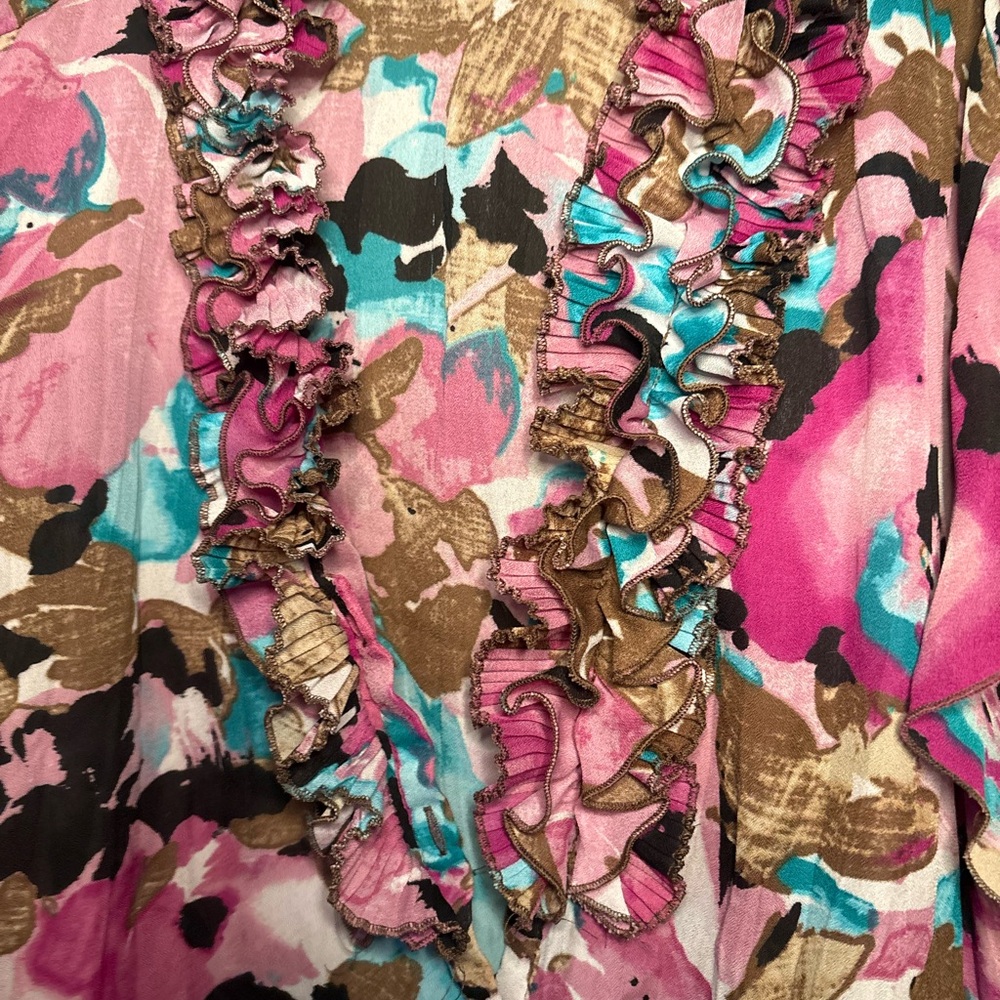 East 5th Multicolor Patterned Top - Picture 3 of 4
